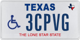 Texas, Vehicles for disabled persons (1ABCD)
