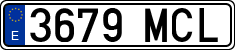 License plates of Spain, Ordinary (2000)
