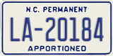 North Carolina, Apportioned (LA-12345)