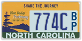 North Carolina, Specialty plates (XXXX A/B)