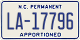 North Carolina, Apportioned (LA-12345)