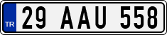 License plate of Turkey, Regular plates