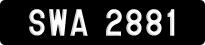 License plate of Malaysia, A(BC) 1(234)