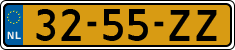 License plate of the Netherlands, Except vehicles / Oldtimers