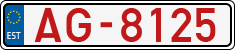 License plate of Estonia, Transit plates