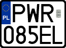 License plates of Poland, Regular car plates