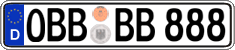 German license plate, Regular plates