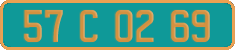 French license plate, Diplomatic