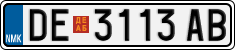License plate of North Macedonia, Regular plates (2012)
