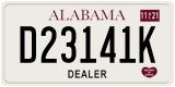 Alabama, Dealer (D12345X)