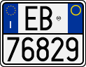 License plate of Italy, Motorcycles (1994 year series)
