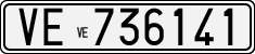 License plate of Italy, Cars (1927 year series)