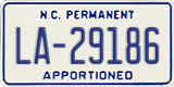 North Carolina, Apportioned (LA-12345)
