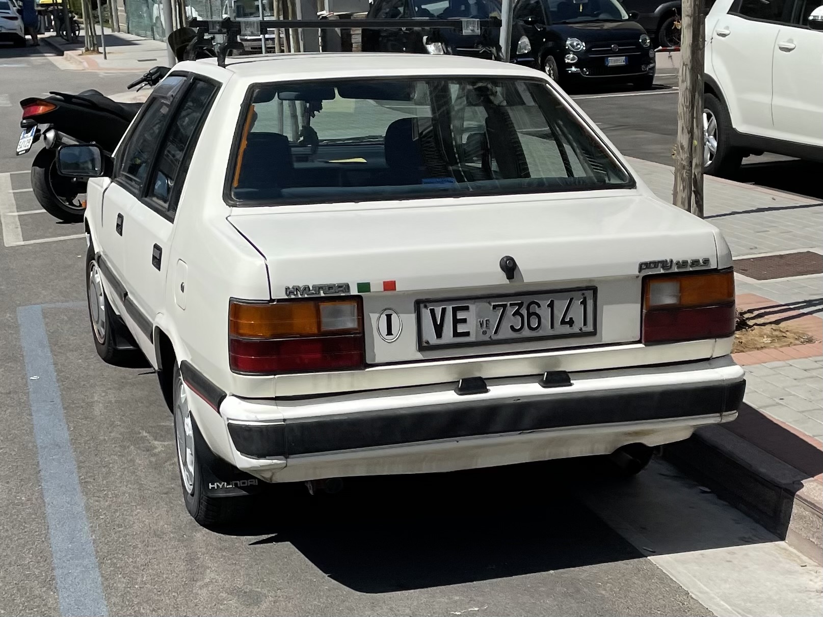 VE 736141, Hyundai Pony 3rd gen Sedan (X1; EU-market), 1985–1989