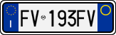 License plate of Italy, Cars (1994 year series)
