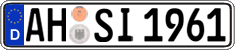 German license plate, Regular plates