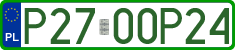 License plates of Poland, Professional plates