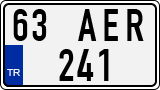 License plate of Turkey, Regular plates