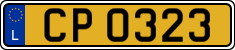 License plate of Luxembourg, 2003 year system