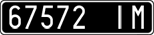 License plate of Italy, Cars (1927 year series)