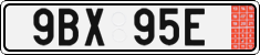 License plate of the Czech Republic, Export transit plates