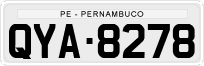 License plate of Brazil, Private owners (1990)