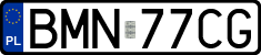 License plates of Poland, Regular car plates