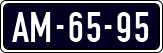 License plate of the Netherlands, Imported oldtimers (cars)