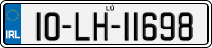 License plate of Ireland, Regular plates