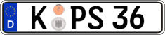 German license plate, Regular plates