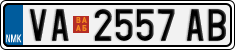 License plate of North Macedonia, Regular plates (2012)
