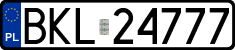 License plates of Poland, Regular car plates