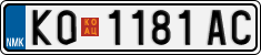License plate of North Macedonia, Regular plates (2012)