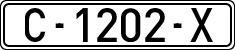 License plates of Spain, 1971 year series