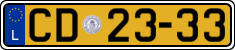 License plate of Luxembourg, Diplomatic