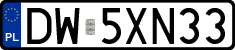 License plates of Poland, Regular car plates