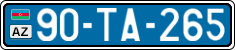 License plate of Azerbaijan, Public transport