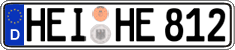 German license plate, Regular plates