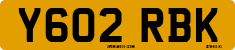 License plate of the United Kingdom, 1983 year system