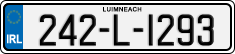 License plate of Ireland, Regular plates