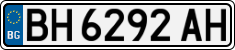 License plate of Bulgaria, Cars