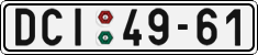 License plate of the Czech Republic, Cars (1960)