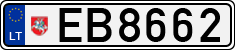 License plate of Lithuania, Electric vehicles