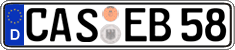 German license plate, Regular plates