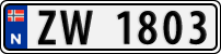 License plate of Norway, Trailers, motorcycles, special vehicles