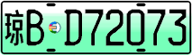 License plate of China, Electric vehicles