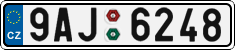 License plate of the Czech Republic, Cars (2001)