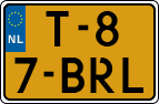 License plate of the Netherlands, Agricultural vehicles