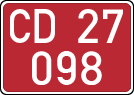 License plates of Spain, Diplomatic