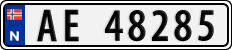 License plate of Norway, Cars